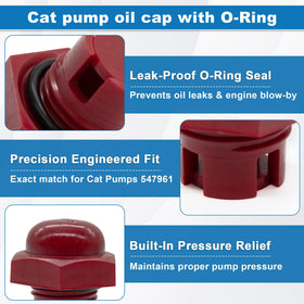 Showingo close-up of O-ring seal highlighting sealing quality.