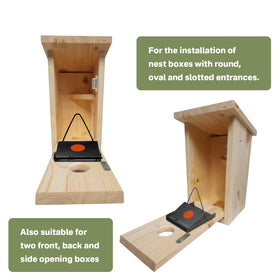 Showingo Van ERT sparrow trap with slot entrance supports wider openings up to 3.5-inch.