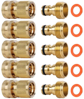 SHOWNEW quick-connect brass 3-4 inch assembly for easy hose changes
