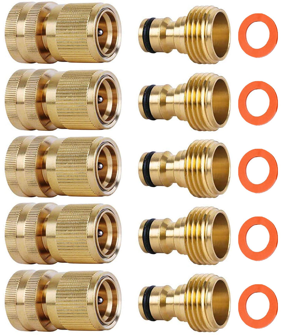 SHOWNEW quick-connect brass 3-4 inch assembly for easy hose changes