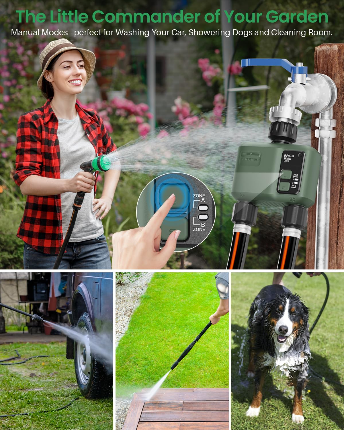 Shrivee app and voice control with Alexa/Google enables hands-free watering
