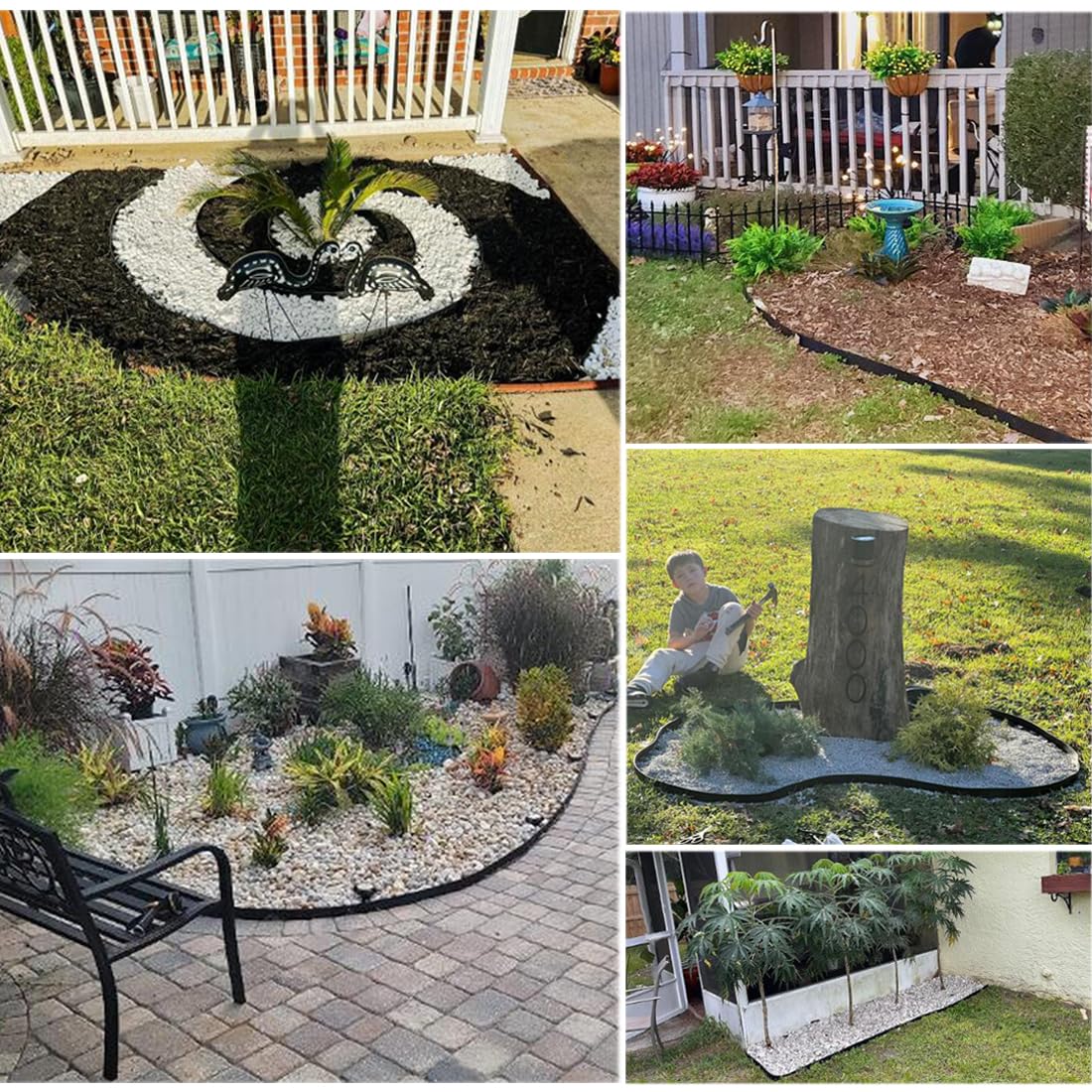 SHSYUE flexible PE edging adapts to curves for precise garden layouts.