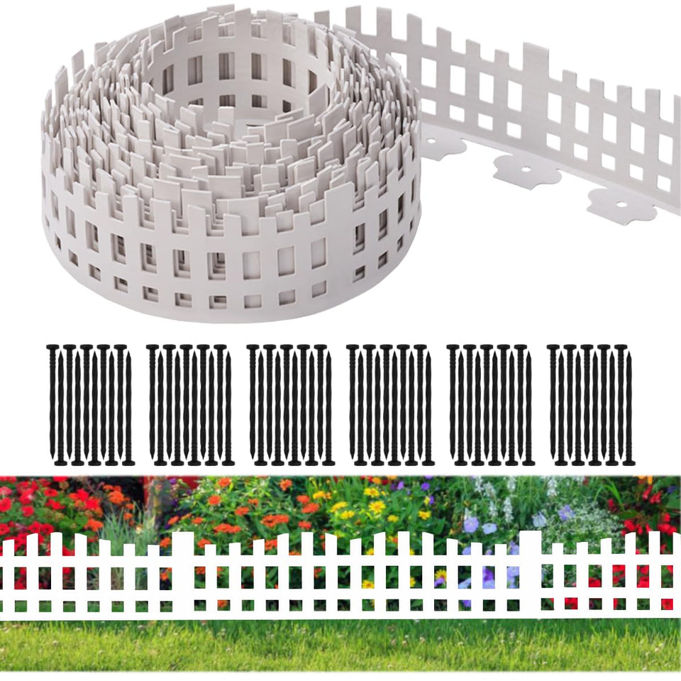 Shsyue garden edging 33ft arch border adds decorative, durable edging for lawn and flower beds.