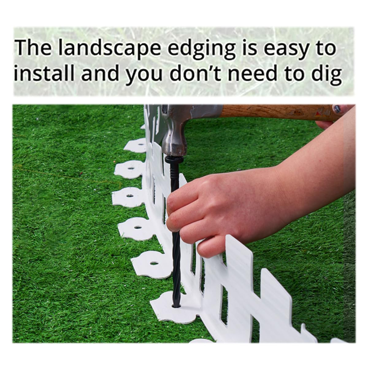 Shsyue outdoor edging kit is ideal for tree surrounds and flower beds.