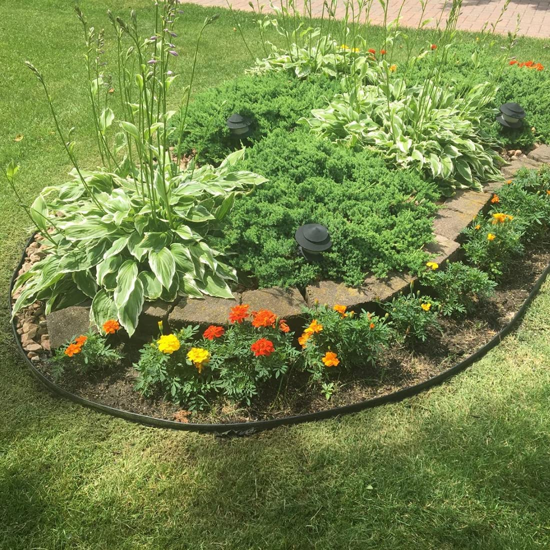 Shsyue landscape border helps keep mulch, soil, and plants neatly separated.