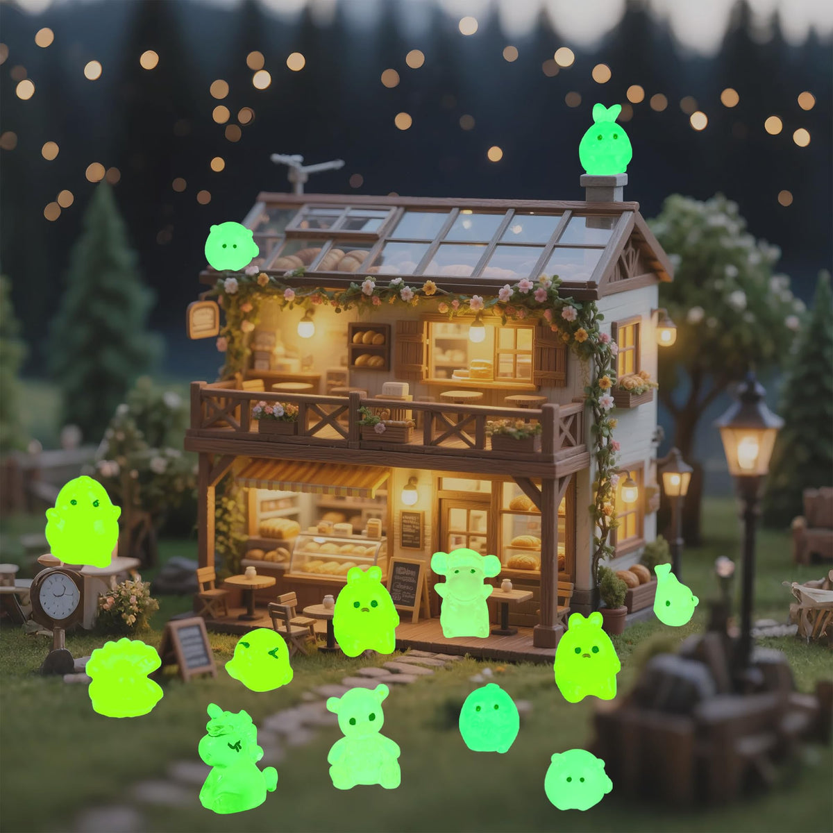 ShtNeeg resin animals for dollhouse decor and crafts.