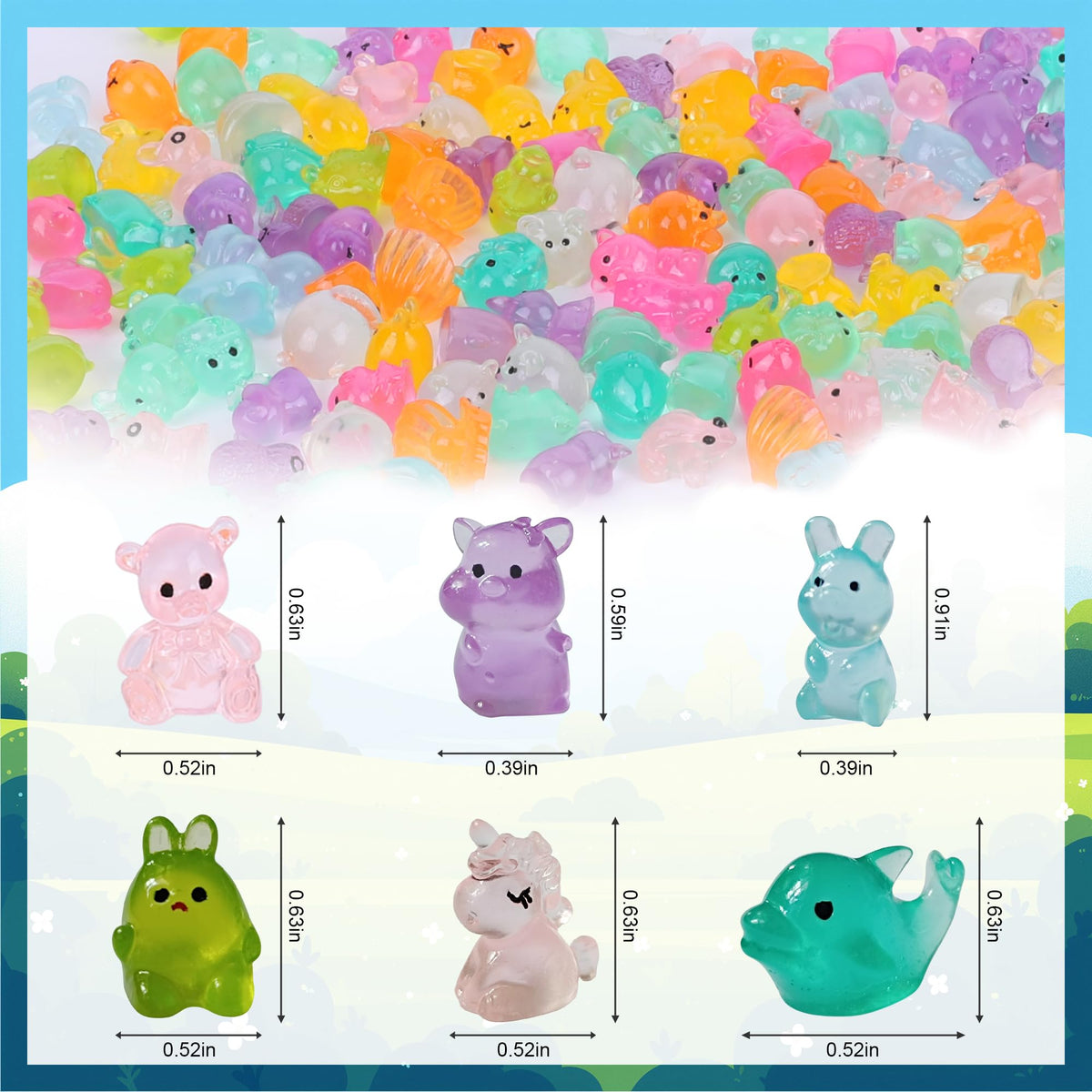 ShtNeeg fairy garden resin animals for terrariums.