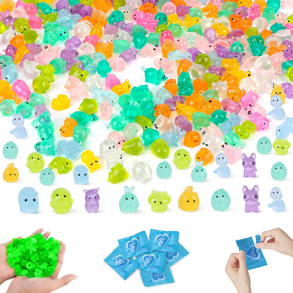 ShtNeeg glow-in-the-dark animal models light up your desk with whimsy.