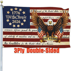 Shuitouk 250th anniversary flag front view for prominent home display