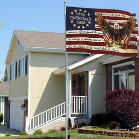 Shuitouk patriotic emblem design enhances ceremonial decorating appeal