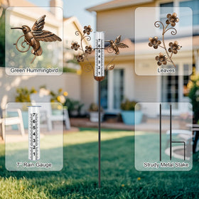 Shumi Rain Gauge garden decor gift suitable for gardeners and plant lovers.