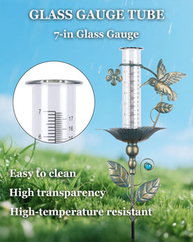 Deep ground plug keeps Shumi gauge stable in windy weather.