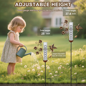 Shumi Rain Gauge sturdy bracket and ground plug resist wobble for stable yard placement.