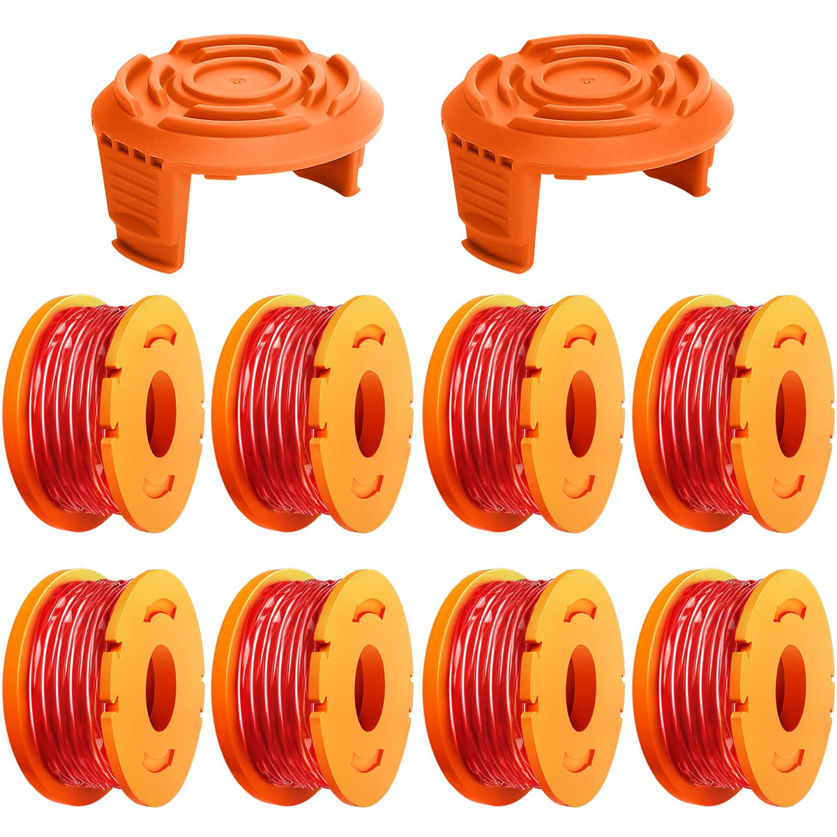 SHUNLI TOPEMAI WA0010 spool 10ft replacement line for Worx trimmers, ready for fast swaps.