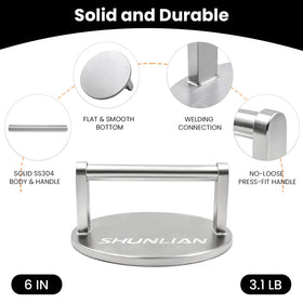 Shunlian Smash Burger Press on a griddle for versatile cooking