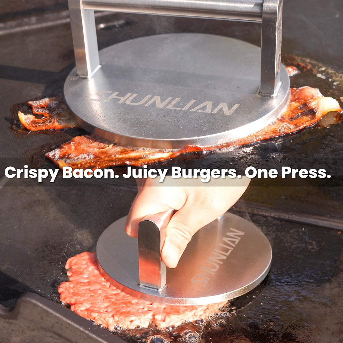 Shunlian Smash Burger Press stainless steel construction resists rust