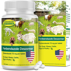 SHUNNIUB fenbendazole tablets packaging for easy livestock deworming preparation.