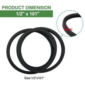 Shvianvi belt compatibility table shows broad model support for easy replacements.