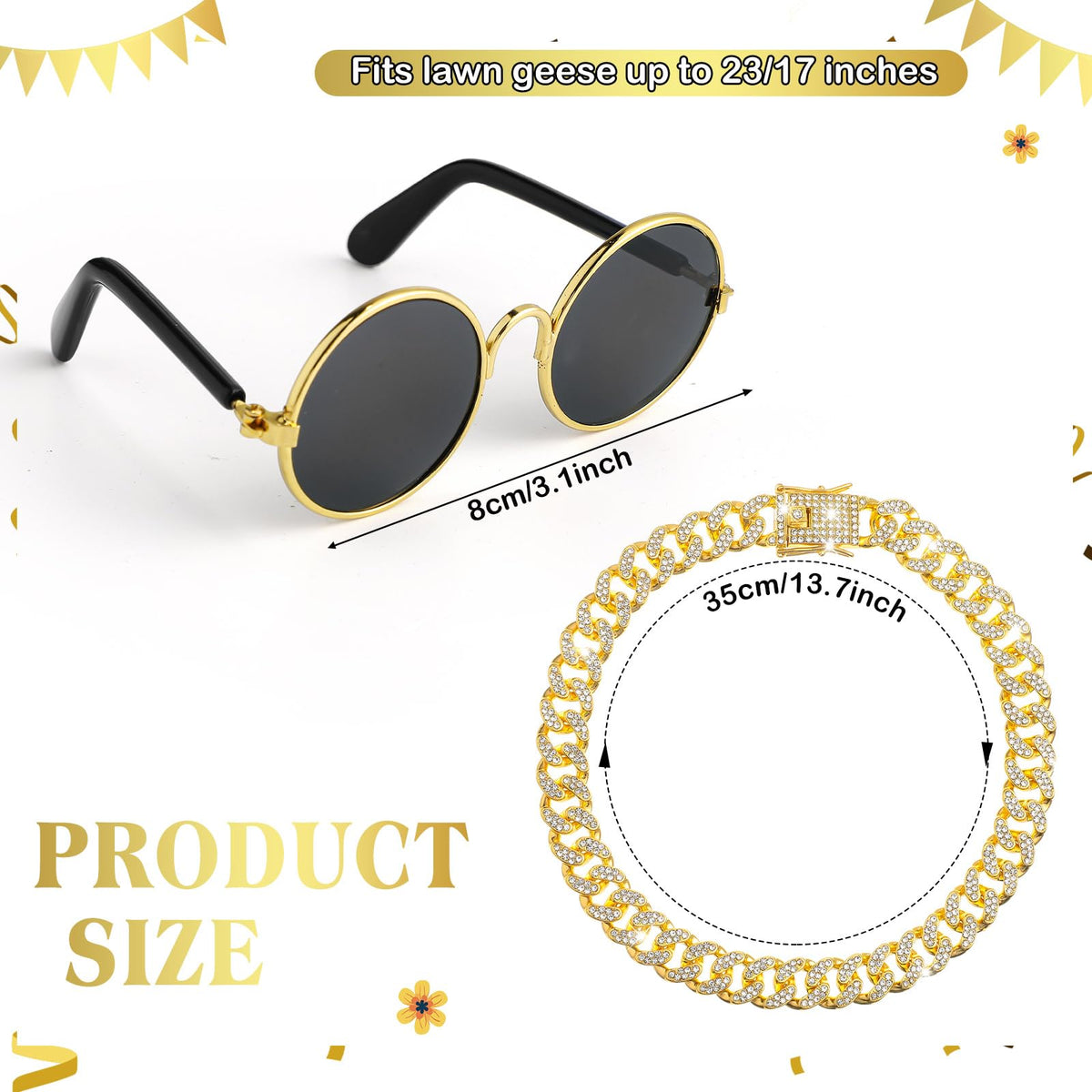 Shyyween black sunglasses for geese enhance cosplay and photo moments.