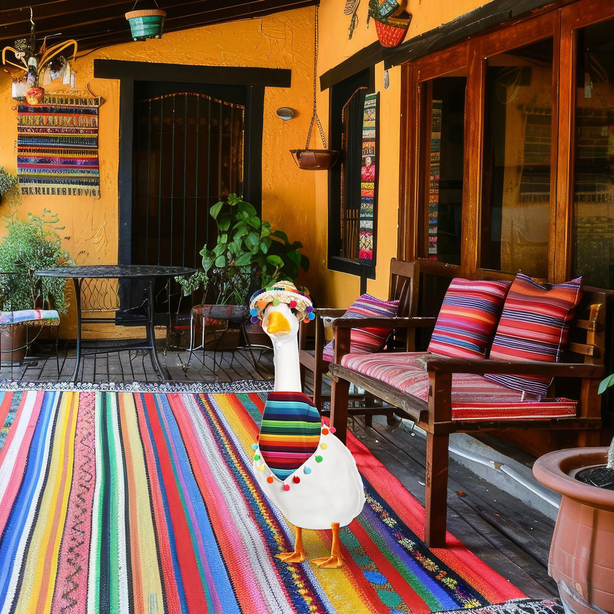 Shyyween Cinco de Mayo goose costume suitable for parties and celebrations.