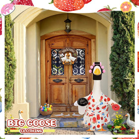 Shyyween Lady Goose Outfit curling headpiece creates a casual, cheerful vibe for outdoor geese.