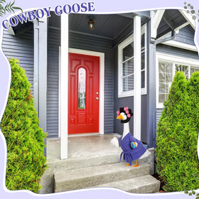 Shyyween purple robe outfit brightens outdoor geese with coordinated detail.