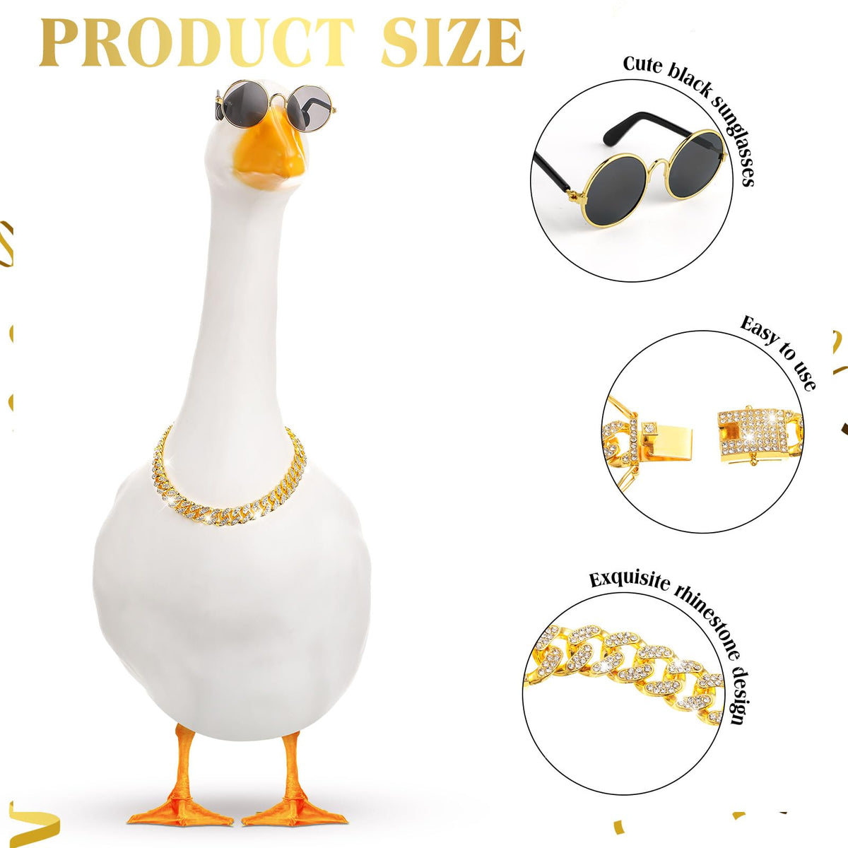 Shyyween lawn geese outfit brings instant centerpiece appeal to gardens.