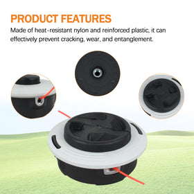 Sialvnd C26-2 trimmer head with automatic bump-feed for smoother line advancement.