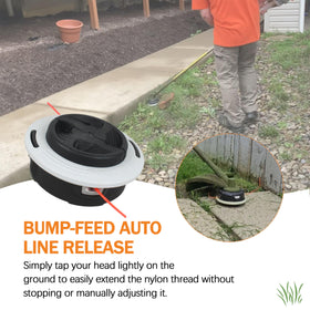 Sialvnd C26-2 trimmer head nylon housing built for long-lasting durability.
