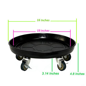 SIAMO lockable wheels stabilize heavy planters when parked.