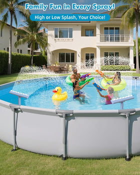 Sibada adjustable riser and nozzle directing spray with ease.