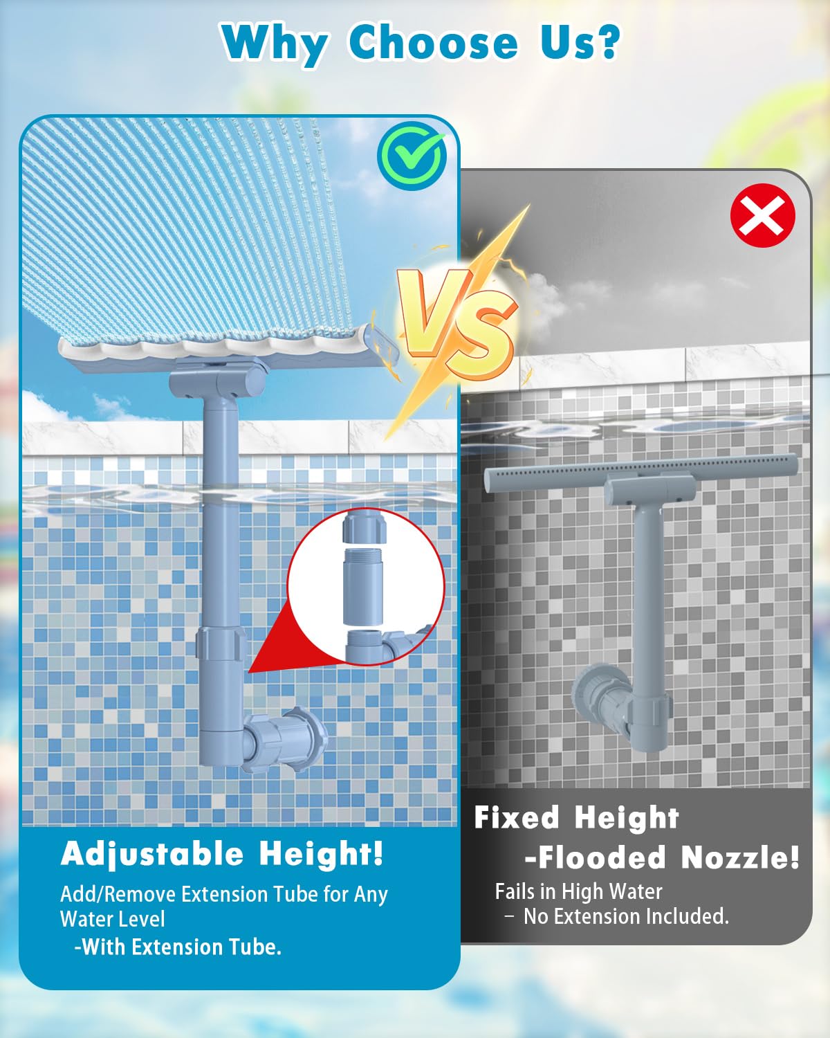 Sibada ambient water splash enhances garden or pool ambiance.