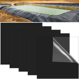 Sibosen 12x12 black pond patch ready for quick leak repair in outdoor ponds