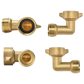 SICILAMIU solid brass hose elbow assembly demonstrates reliable leak-free sealing.