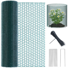 Sidefusi plant protectors roll with vinyl-coated wire for gardens