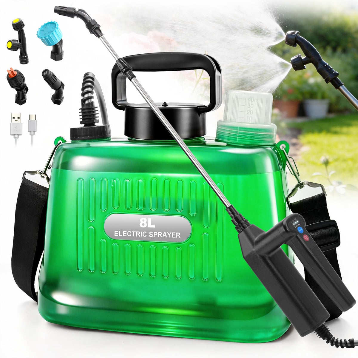 SideKing 2Gallon sprayer body with ergonomic handle for comfortable use