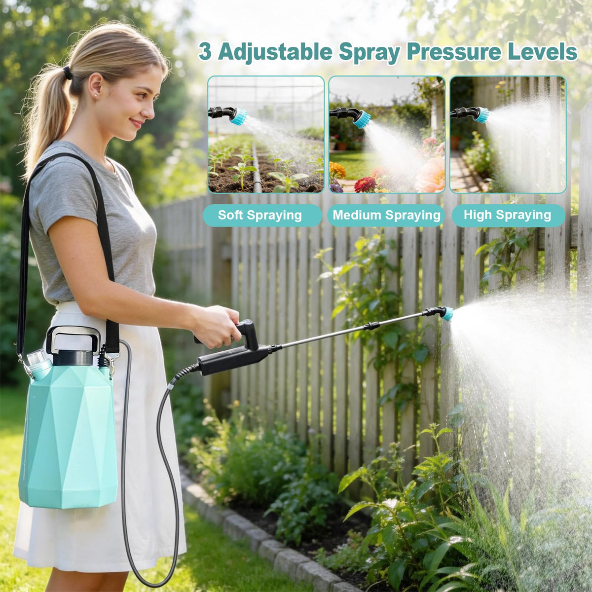 SideKing sprayer demonstrates three-level precision control for versatile tasks.