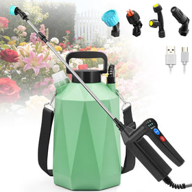 SideKing battery-powered sprayer front view showcases compact lawn care efficiency.