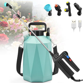 SideKing battery-powered sprayer in action for efficient lawn care.