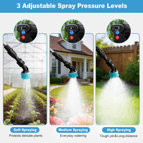 SideKing 40-inch telescopic wand extends reach to tall plants