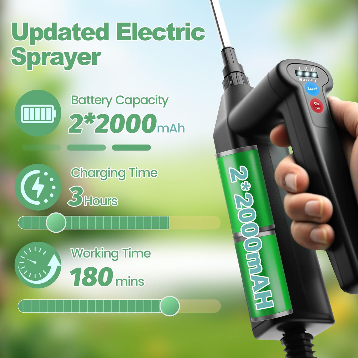 SideKing sprayer wide-mouth tank allows easy mixing and level checks.