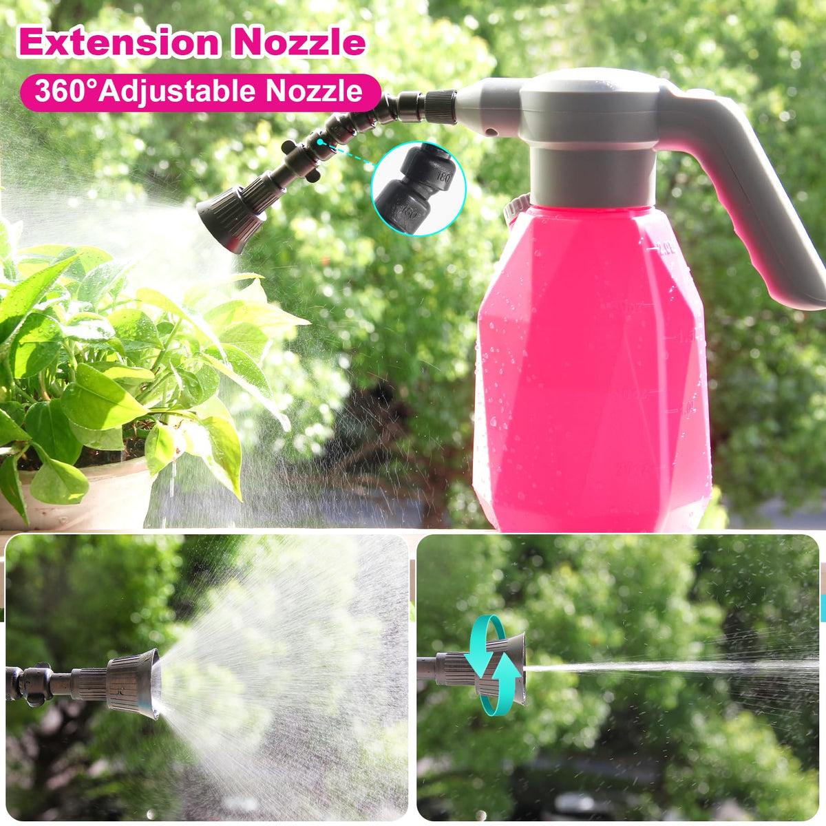 SideKing two nozzles with mist and stream modes.