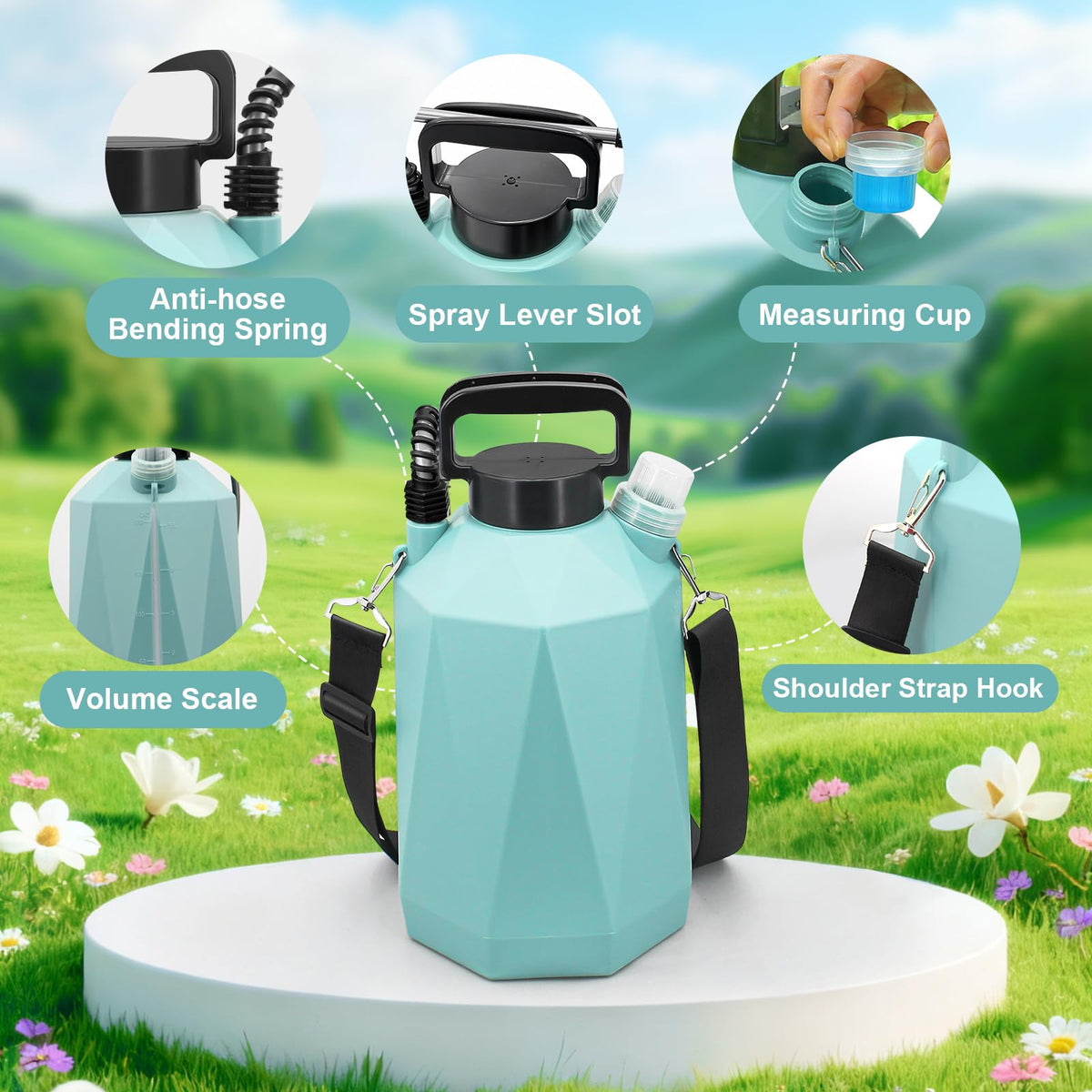 SideKing wide-mouth tank cap for spill-free filling.