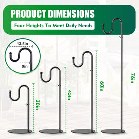 SIECCY 76-inch stand elevates bird feeders for easy outdoor viewing.