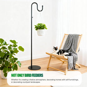 SIECCY 76-inch stand adapts to corners and entryways for flexible decorating.