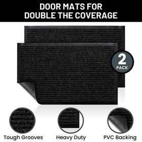 Sierra Concepts entryway mat ribbed texture traps debris before stepping inside