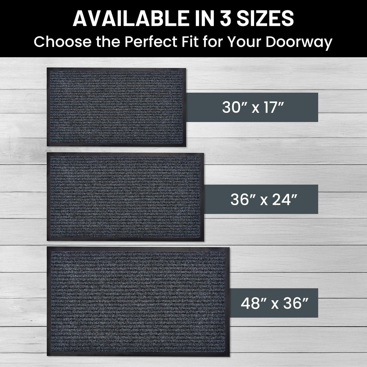 Sierra Concepts easy-clean mat ready for shaking, sweeping, or hose-off cleaning