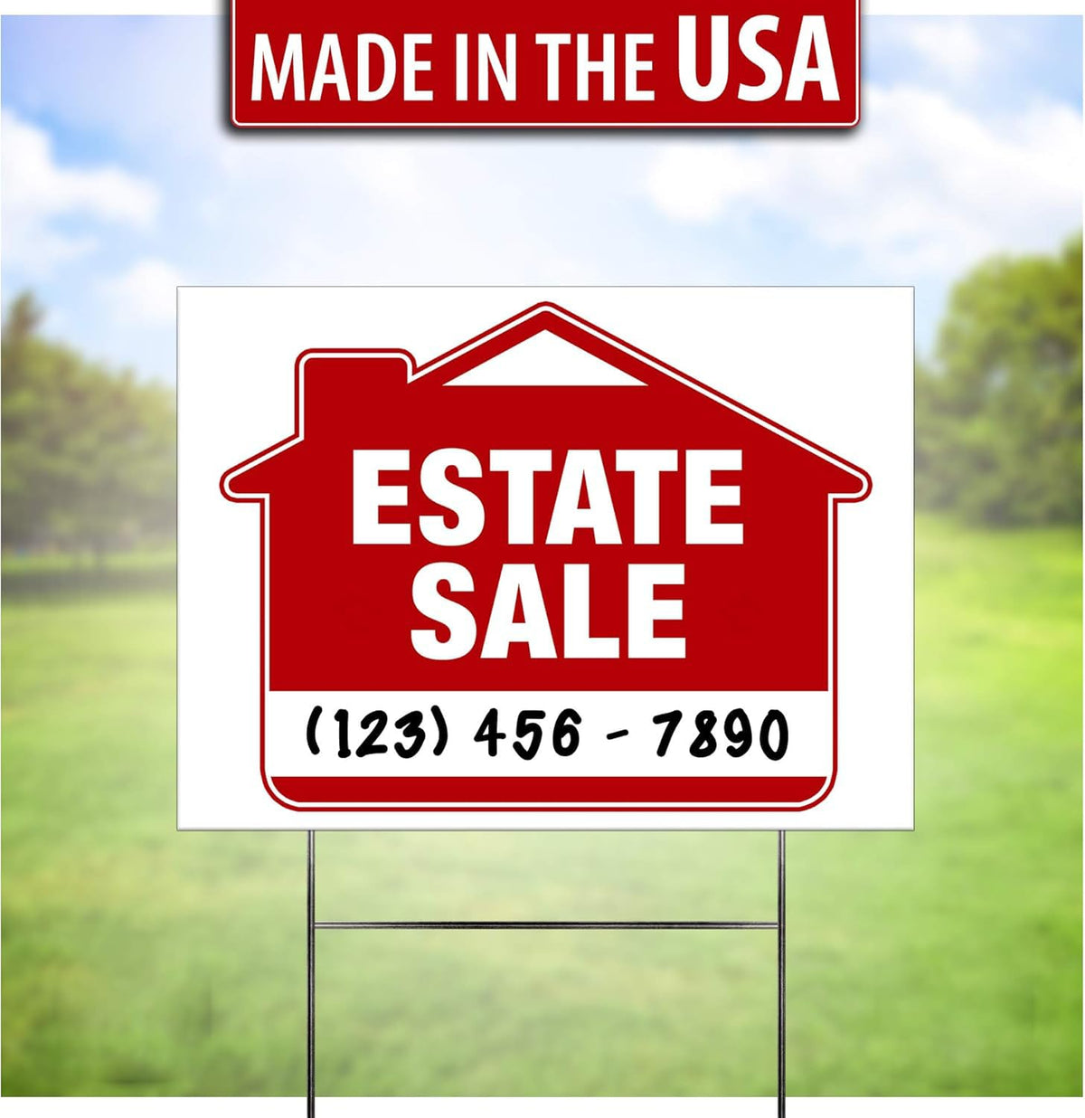 SignHero 10-pack includes signs and stakes for easy replacement and reuse