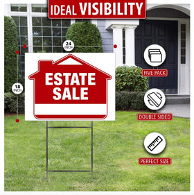 SignHero heavy-duty stake 9-gauge steel ensures sturdy installation in wind and weather