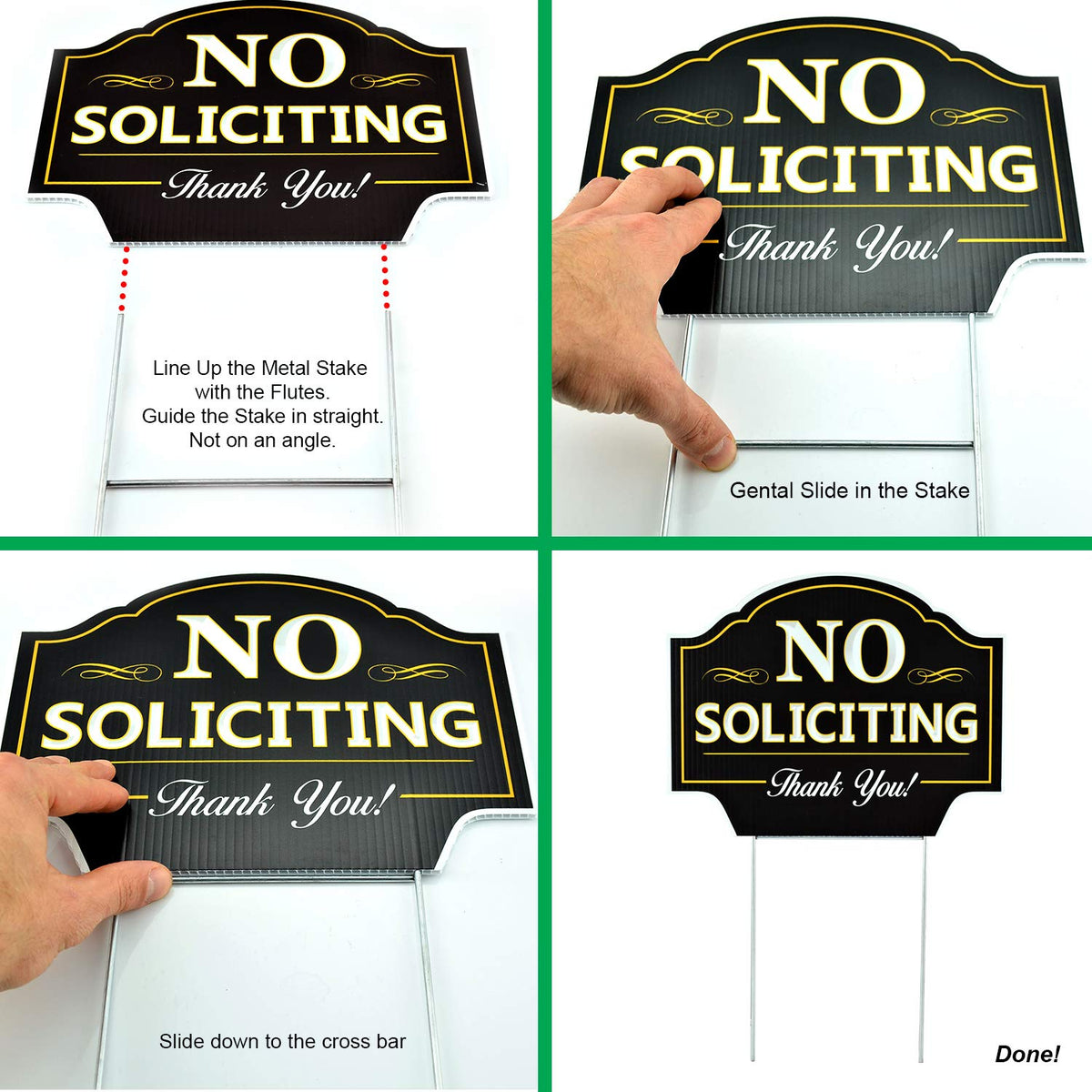 Signs Authority Coroplast material close-up shows durable, weather-friendly construction.